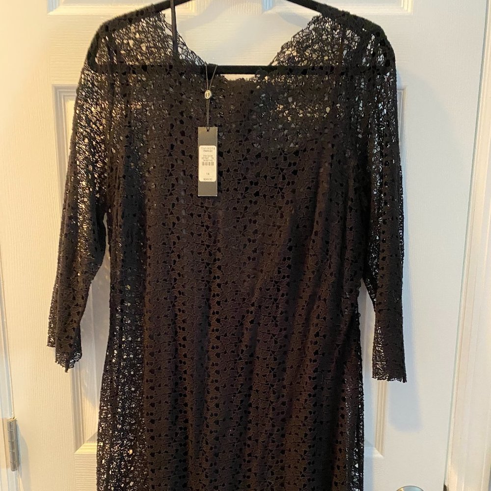 Talbots Black dress NWT has liner sz 14